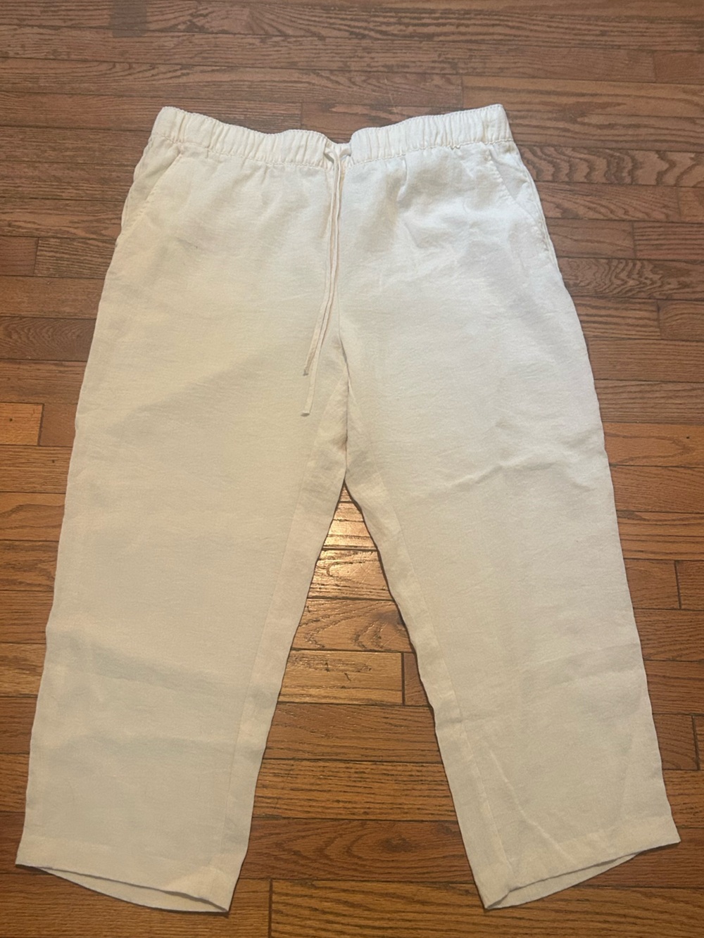 H & M cream summer pants size XL